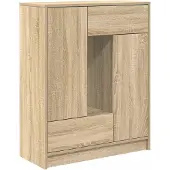 vidaXL Sideboard mit Schubladen und Türen Sonoma-Eiche 73x31x90 cm