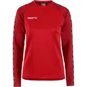 Craft Langarmshirt Squad 2.0 Crewneck Damen Bright Red-Express-S