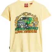 Superdry Neon Motor Graphic Fitted Kurzarm-t-shirt