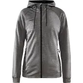 Craft Sweatjacke ADV Unify FZ Hood Damen DK Grey Melange-XL