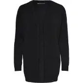ONLY Strickjacke "ONLLESLY – Cardigan mit Taschen und figurumspielender Form" figurumspielend, casual, Feinstrick, Viskosemischung, V-Ausschnitt