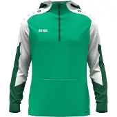 Jako Unisex Zip Hoodie Dynamic - 6770, Farbe:grün/weiß/dunkelgrün, Größe:M