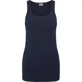 Vero Moda Longtop "VMMAXI", Damen, Gr. XL, blau (marine), Jersey, Obermaterial: 93% Baumwolle, 7% Elasthan, unifarben, Basic, sehr figurbetont Po-bedeckend, Rundhals, Tops Longtop, Topseller