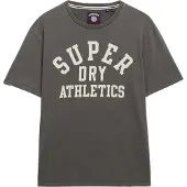 Superdry für Herren. M1012176A Athletic Essential Grafik-T-Shirt grau (M), Lässig, Baumwolle, Kurzarm