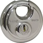Kasp Disk Schloss, Edelstahl, 71mm