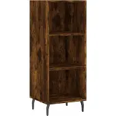 vidaXL Sideboard Räuchereiche 34,5x32,5x90 cm Holzwerkstoff