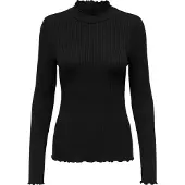JDY Langarmbluse "JDYFRANSISKA L/S HIGHNECK TOP JRS NOOS" Viskosemischung, slim fit