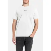 Replay T-Shirt , Herren, Gr. M, weiß (natural weiß), Jersey, Obermaterial: 100% Baumwolle, regular fit normal, Rundhals, Shirts T-Shirt