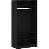 vidaXL Kleiderschrank Schwarz Eichen-Optik 100 x 50 x 200 cm