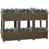vidaXL Hochbeet 120x40x71 cm Polypropylen