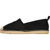 Superdry für Damen. WF110289A Schwarze Espadrilles aus Segeltuch (39), Stoff, Wohnung, Keine, Lässig
