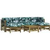 vidaXL 7-tlg. Garten-Lounge-Set mit Kissen Imprägniertes Kiefernholz