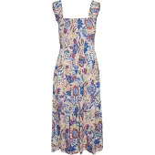 Vero Moda Menny Sl Smock Calf ärmelloses Langes Kleid
