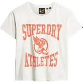 Superdry Varsity Flocked Fitted Kurzarm-t-shirt