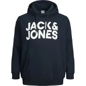 Jack & Jones Crop Logo Plus Size Kapuzenpullover