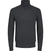 Jack & Jones Rollkragenpullover Emil Knit Roll 12157417 Grau Regular Fit