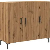 vidaXL Sideboard Artisan-Eiche 90x34x80 cm Holzwerkstoff