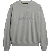 Superdry für Damen. W2012453A Sweatshirt British grey (S), Lässig, Grau, Baumwolle