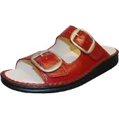 Finn Comfort Damen Pantoletten in Rot, Größe 38