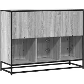 vidaXL Sideboard Grau Sonoma 100x35x76 cm Holzwerkstoff
