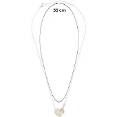 Tommy Hilfiger Dezentes Stahlcollier mit zweifarbigem Herz 2780878