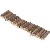 Trixie Hängebrücke mit Schraubbefestigung Rinde Holz Natürlich Für Mäuse