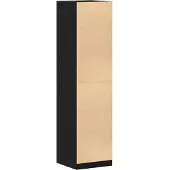 vidaXL Kleiderschrank Schwarz Eichen-Optik 50 x 50 x 200 cm
