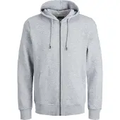 Jack & jones Kapuzensweatjacke "JJEBRADLEY mit Kapuze und weichem Innenmaterial" unifarben, modisch, relaxed fit, Materialmix