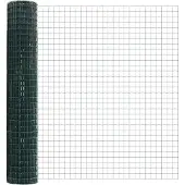 vidaXL Euro-Zaun mit Stacheln 10 x 1,6 m PVC-beschichteter Stahl Grün
