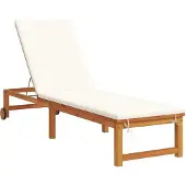 vidaXL Sonnenliege 3 pcs Braun Massivholz Akazie