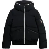 Superdry für Damen. WS110179A Bomber Skijacke mit Kapuze schwarz (S), Lässig, Polyester