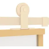 vidaXL Schiebetür Golden 76x205 cm Matt ESG-Glas und Aluminium