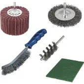 Wolfcraft 5-tlg. Drahtbürsten-Set 5641000