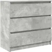 vidaXL Sideboard Betongrau 80x35x76 cm Holzwerkstoff