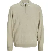 Jack & Jones Polokragenpullover "JJEEMIL KNIT POLO HALF ZIP LS NOOS" mit Polo Kragen