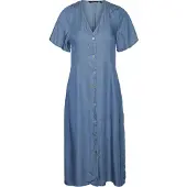 Vero Moda Liliana Calf Kurzarm Langes Kleid