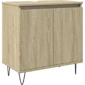 vidaXL Badschrank Sonoma-Eiche 58x33x60 cm Holzwerkstoff