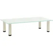 vidaXL TV-Tisch 60x35x17 cm Satiniertes Hartglas
