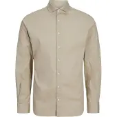 Jack & Jones Langarmhemd "JPRBLAJAXON mit Stretchanteil und stylischem Kragen" unifarben, slim fit, Web, Hemdkragen, atmungsaktiv