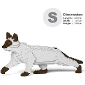 Jekca Limited Siamesische Katze schleichend weiß braun ST19SMC03-M01