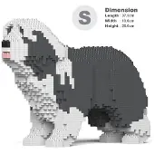 Jekca Bricks Bearded Collie 01-M03 ST19PT54-M03