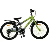 Volare Rocky Kinderfahrrad - 20 Zoll - 7 Gänge - Grün/Grau