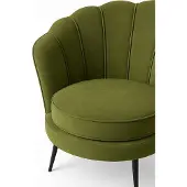 Ebuy24 Sessel Nice aus Velour in Grün, skandinavisches Design, Maße: 75 cm breit, 70 cm tief, 69 cm hoch
