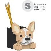 Jekca Bricks Chihuahua Pencil Cup 01S ST01DPC10