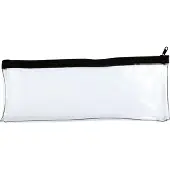 Kangaro Schlamper-Etui, 330 x 125 mm, transparent Reissverschluss-Tasche, Federmäppchen im Format