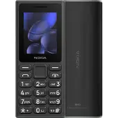 Nokia 105 (2024), Balken, Dual-SIM, 5,08 cm (2"), 120 x 160 Pixel, 1000 mAh, Schwarz