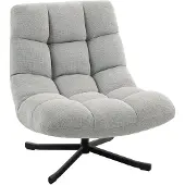 HOMCOM Loungesessel-75L x 95B x 90H cm-Hellgrau | Gr.: onesize