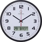 Renkforce HD-WRCL135 Funk Wanduhr 32 cm x 45 mm Schwarz