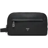 GUESS für Herren. PMMISAP6161 Kulturtasche Milano schwarz (OSFA), Lässig, Polyurethan