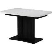 Vicco Esstisch Fenaro Weiß/Schwarz 120 x 80 cm ausziehbar, Model 58012